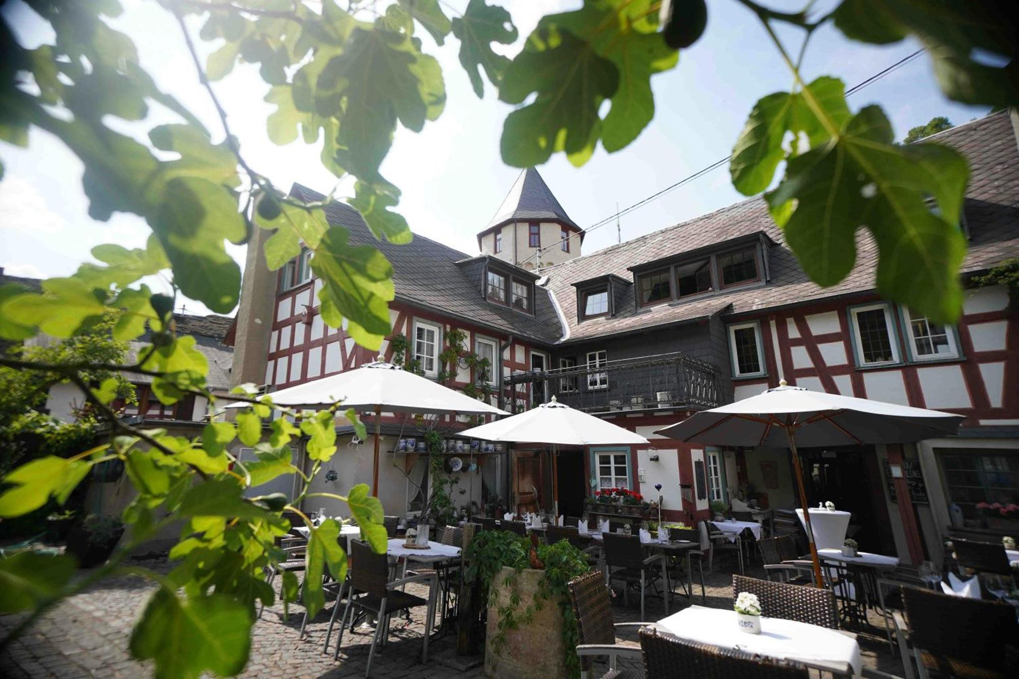 Landgasthof Zum Weissen Schwanen Braubach Exteriör bild
